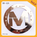 MB426 Custom metal bag parts metal logo label plate for handbags